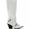 A GOOD ONE WHITE CROC BOOT -AZALEA WANG SHOP a good one white croc boot white 2 2