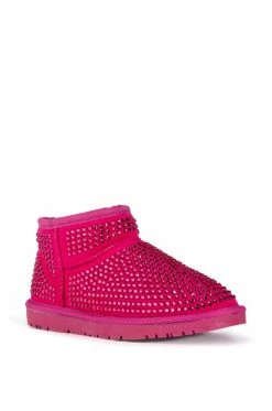AKIRA FAIRYTALE BLING BOOTIE IN PINK -AZALEA WANG SHOP akira fairytale bling bootie in pink pink 3 3