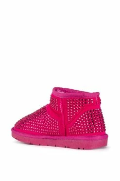 AKIRA FAIRYTALE BLING BOOTIE IN PINK -AZALEA WANG SHOP akira fairytale bling bootie in pink pink 4 4