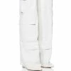 AZALEA WANG ALEXIA FOLD OVER WEDGE BOOT IN WHITE -AZALEA WANG SHOP azalea wang alexia fold over wedge boot in white white 1 1