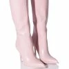 AZALEA WANG ALL ANGLES BELOW THE KNEE STILETTO BOOT -AZALEA WANG SHOP azalea wang all angles below the knee stiletto boot pink 1 1