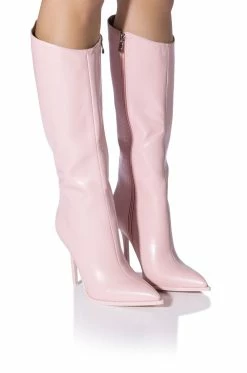 AZALEA WANG ALL ANGLES BELOW THE KNEE STILETTO BOOT