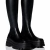 AZALEA WANG ARETHA STRETCH BOOT WITH 4 WAY STRETCH IN BLACK -AZALEA WANG SHOP azalea wang aretha stretch boot in black black 1 1