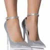 AZALEA WANG AS YOU WISH EMBELLISHED PUMP IN SILVER