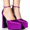 AZALEA WANG BADDEST OF THEM ALL CHUNKY PUMP IN PURPLE 2 AZALEA WANG BADDEST OF THEM ALL CHUNKY PUMP IN PURPLE -AZALEA WANG SHOP azalea wang baddest of them all chunky pump in purple purple 1 1