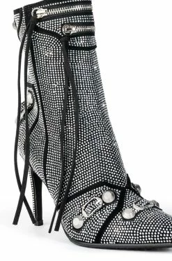 AZALEA WANG BROOKLYN BABY STILETTO BOOTIE IN SILVER -AZALEA WANG SHOP azalea wang brooklyn baby stiletto bootie in silver silver 4 4