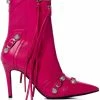AZALEA WANG BROOKLYN PU BOOTIE IN PINK -AZALEA WANG SHOP azalea wang brooklyn pu bootie in pink pink 2 2