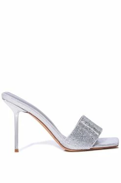 AZALEA WANG CAILY SILVER STILETTO MULE 9 AZALEA WANG CAILY SILVER STILETTO MULE -AZALEA WANG SHOP azalea wang caily silver stiletto mule silver 2 2 c1