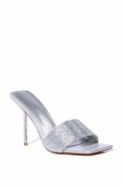 AZALEA WANG SHOP -AZALEA WANG SHOP azalea wang caily silver stiletto mule silver 3 3