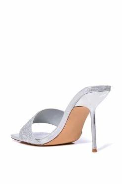 AZALEA WANG CAILY SILVER STILETTO MULE 7 AZALEA WANG CAILY SILVER STILETTO MULE -AZALEA WANG SHOP azalea wang caily silver stiletto mule silver 4 4