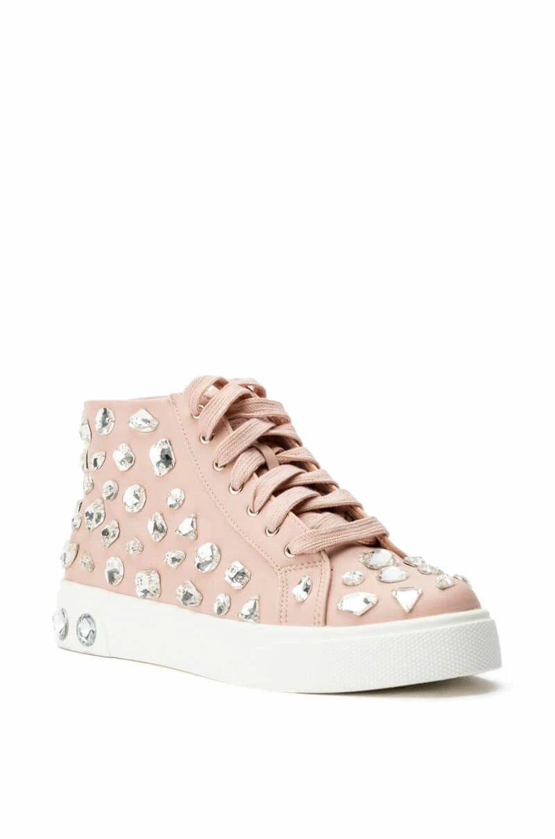 AZALEA WANG ON MY WAY FLAT RHINESTONE SNEAKER IN BLUSH 3 AZALEA WANG ON MY WAY FLAT RHINESTONE SNEAKER IN BLUSH - Image 2