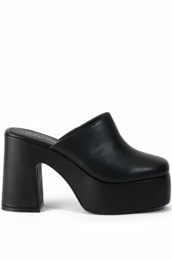 AZALEA WANG CAMBRIA BLACK CHUNKY CLOG