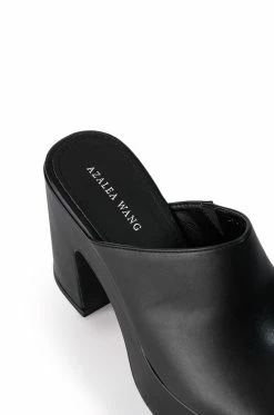 AZALEA WANG CAMBRIA BLACK CHUNKY CLOG -AZALEA WANG SHOP azalea wang cambria black chunky clog black 5 5