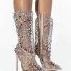 AZALEA WANG CENTER OF ATTENTION WESTERN STILETTO BOOTIE IN NUDE 2 AZALEA WANG CENTER OF ATTENTION WESTERN STILETTO BOOTIE IN NUDE -AZALEA WANG SHOP azalea wang center of attention stiletto bootie in nude nude 1 1