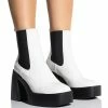 AZALEA WANG CHERRY CHUNKY BOOTIE IN BLACK WHITE