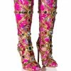 AZALEA WANG CONFIDENT EMBELLISHED BOOT IN PINK