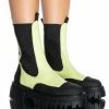 AZALEA WANG CRAZY LIKE ME FLATFORM BOOTIE IN LIME -AZALEA WANG SHOP azalea wang crazy like me flatform bootie in lime lime 1 1