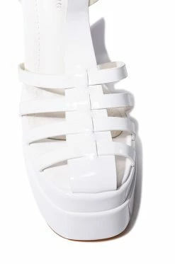 AZALEA WANG DANICA PLATFORM PUMP -AZALEA WANG SHOP azalea wang danica platform pump white 5 5