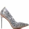 AZALEA WANG DIAMONDS DANCING PVC STILETTO PUMP IN SILVER -AZALEA WANG SHOP azalea wang diamonds dancing pvc stiletto pump in silver silver 2 2