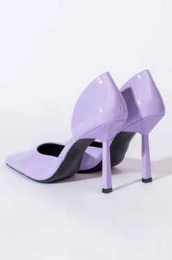 AZALEA WANG DONT TRIP STILETTO PUMP IN PURPLE -AZALEA WANG SHOP azalea wang dont trip stiletto pump in purple purple 5 5
