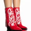 AZALEA WANG ESPERANZA WESTERN BOOTIE IN RED