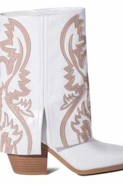 AZALEA WANG ESPERANZA WESTERN BOOTIE IN TAN -AZALEA WANG SHOP azalea wang esperanza western bootie in tan tan 5 5