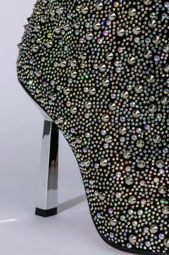 AZALEA WANG EYES ON ME STILETTO BOOTIE IN MULTI -AZALEA WANG SHOP azalea wang eyes on me stiletto bootie in multi multi 6 6