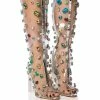 AZALEA WANG HEIDI EMBELLISHED PVC BOOT IN MULTI -AZALEA WANG SHOP azalea wang heidi embellished pvc boot in multi multi 1 1 c1