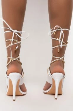 AZALEA WANG HERE FOR THE LONG RUN STILETTO SANDAL IN WHITE -AZALEA WANG SHOP azalea wang here for the long run stiletto sandal in white white 4 4