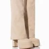 AZALEA WANG INVISIBLE FOLD OVER CHUNKY BOOT IN TAN SUEDE -AZALEA WANG SHOP azalea wang invisible fold over chunky boot in tan suede tan 1 1