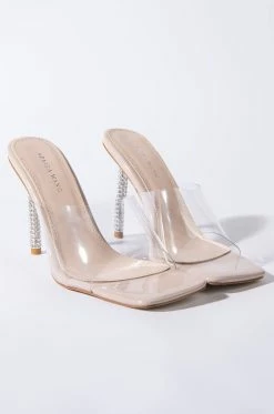 AZALEA WANG JUST A FEELING STILETTO SANDAL IN NUDE -AZALEA WANG SHOP azalea wang just a feeling stiletto sandal in nude nude 4 4