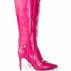 AZALEA WANG JUST FOR YOU STILETTO BOOT IN FUCHSIA -AZALEA WANG SHOP azalea wang just for you stiletto boot in fuchsia fuchsia 2 2