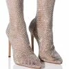 AZALEA WANG KATE BLING MESH BOOTIE IN NUDE 2 AZALEA WANG KATE BLING MESH BOOTIE IN NUDE -AZALEA WANG SHOP azalea wang kate bling mesh bootie in nude nude 1 1