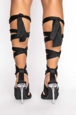 AZALEA WANG KEEP IT SIMPLE STILETTO SANDAL IN BLACK -AZALEA WANG SHOP azalea wang keep it simple stiletto sandal in black black 4 4