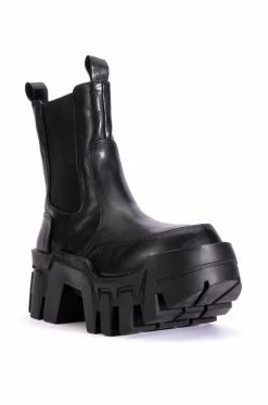 AZALEA WANG KELIANNA CHUNKY BOOT IN BLACK -AZALEA WANG SHOP azalea wang kelianna chunky boot in black black 3 3