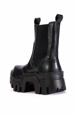 AZALEA WANG KELIANNA CHUNKY BOOT IN BLACK -AZALEA WANG SHOP azalea wang kelianna chunky boot in black black 4 4