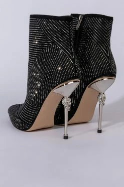 AZALEA WANG KNOCKOUT STILETTO BOOTIE IN BLACK -AZALEA WANG SHOP azalea wang knockout stiletto bootie in black black 5 5