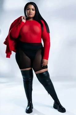 AZALEA WANG LATE NIGHTS FLATFORM BOOT WITH 4 WAY STRETCH IN BLACK -AZALEA WANG SHOP azalea wang late nights flatform boot in black black 8 8