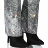 AZALEA WANG LIKE A MILLION BUCKS EMBELLISHED BOOTIE IN SILVER -AZALEA WANG SHOP azalea wang like a million bucks embellished bootie in silver silver 1 1