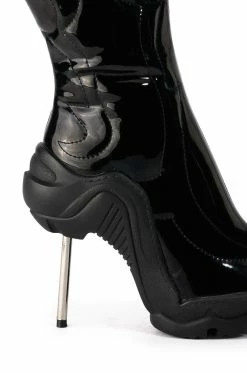 AZALEA WANG LONDON WESTERN BOOT IN BLACK -AZALEA WANG SHOP azalea wang london western boot in black black 5 5