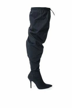 AZALEA WANG MANTIS BAGGY THIGH HIGH BOOT IN BLACK -AZALEA WANG SHOP azalea wang mantis baggy thigh high boot in black black 2 2 c1 c1