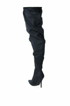 AZALEA WANG MANTIS BAGGY THIGH HIGH BOOT IN BLACK -AZALEA WANG SHOP azalea wang mantis baggy thigh high boot in black black 4 4 c1