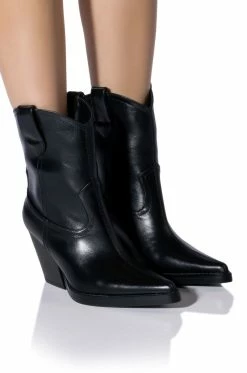 AZALEA WANG MATTY 2 IN 1 BOOT IN BLACK -AZALEA WANG SHOP azalea wang matty 2 in 1 boot in black black 2 2