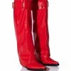 AZALEA WANG MATTY 2 IN 1 BOOT IN RED -AZALEA WANG SHOP azalea wang matty 2 in 1 boot in red red 1 1