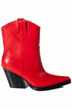 AZALEA WANG MATTY 2 IN 1 BOOT IN RED -AZALEA WANG SHOP azalea wang matty 2 in 1 boot in red red 3 3