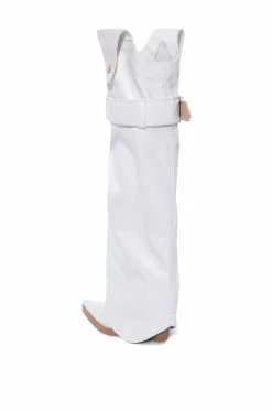 AZALEA WANG MATTY 2 IN 1 BOOT IN WHITE -AZALEA WANG SHOP azalea wang matty 2 in 1 boot in white white 6 6