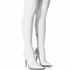 AZALEA WANG MILEY THIGH HIGH STILETTO BOOT WITH 4 WAY STRETCH IN WHITE -AZALEA WANG SHOP azalea wang miley thigh high stiletto boot with 4 way stretch in white white 1 1 c1