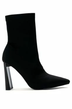 AZALEA WANG MOSCATO NEOPRENE BOOTIE IN BLACK -AZALEA WANG SHOP azalea wang moscato neoprene bootie in black black 2 2