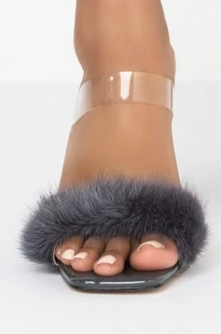 AZALEA WANG MY KINDA NIGHT STILETTO SANDAL IN GREY -AZALEA WANG SHOP azalea wang my kinda night stiletto sandal in grey grey 5 5