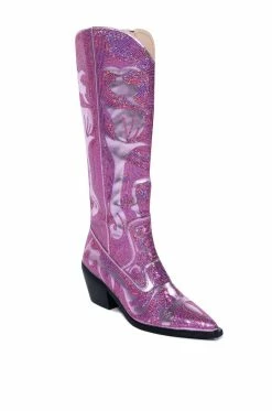 AZALEA WANG MY SWEETHEART SEQUIN EMBELLISHED BOOT IN PINK -AZALEA WANG SHOP azalea wang my sweetheart sequin embellished boot in pink pink 3 3 c1